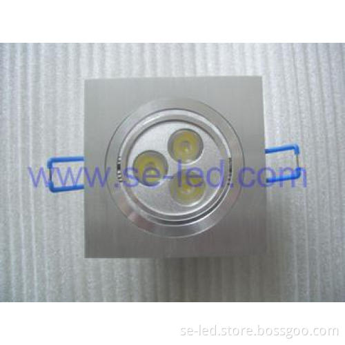 3W Square Al LED Ceiling Lamp